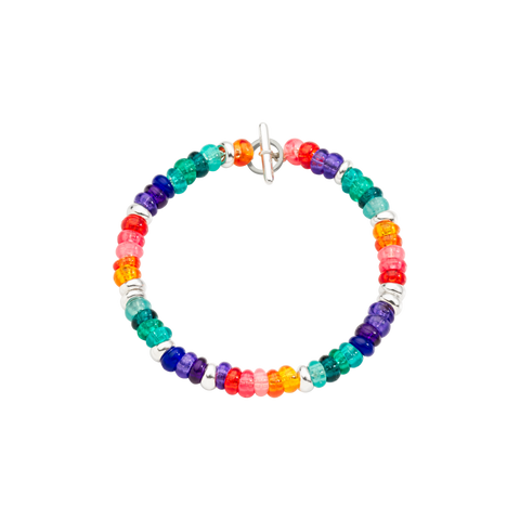 DoDo Bracciale Rondelle Arcobaleno DBC2004_RONDE_RN0AG